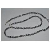 Sundance 925 Sterling Black Pearl Strand Necklace