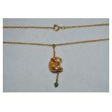 Alva Goldtone Bear / Sloth Hanging Pendant