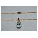 Danbury Mint Goldtone Pendant Necklace