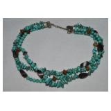 Paige Wallace 3 Row Turquoise Beaded Necklace