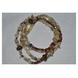 60" Long Coldwater Creek Pearl Quartz & Bead