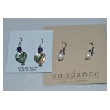 (2) 925 Sterling Pierced Earring Pairs w/ Sundance