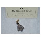 JH Breakell 14k Gold & 925 Sterling Christmas Tree