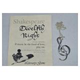 Thomas & Laurel 925 Sterling Shakespeare