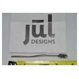 Jul Silvertone Regulus Celtic Shawl Stick White