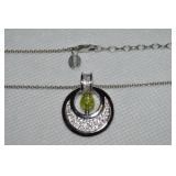 Lenox 925 Sterling Peridot Pendant Necklace