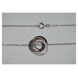 Lenox 925 Sterling China Knot Pendant Necklace