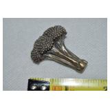 JH Breakell 925 Sterling Broccoli Brooch