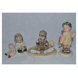 (3) Vtg Enesco Kim Anderson Porcelain Figures