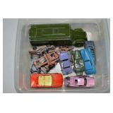 Small Box of Diecast & other Vehicles w/ Dinky