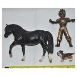(3) Toys Lot w/ Breyer Horse, Germany St Bernard