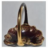 Vtg Venetian Amethyst Jeweled & Gilt Art Glass