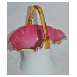 Victorian Stevens & Williams Peachblow Amber