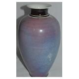 Vtg Wheel Turned Art Pottery Vase 11' Tall
