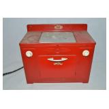 Vtg Little Chef Tin Litho Electric Toy Stove