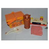 Vtg Fisher Price Toys Picnic Basket + Pocket