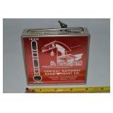 Vtg Gerett Thermometer Coin Bank Red Central