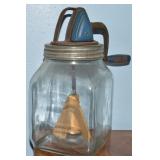 Vintage Dazey No 40 Glass Butter Churn Jar w/
