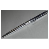 Vtg Papermate USA Double Heart Silvertone Pen