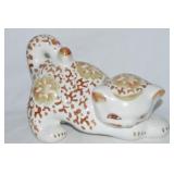 Vtg Yu Yuan Ceramic Chinese Playful Cat Figure