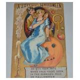 Antique A Joyful Fate Embossed Halloween Post Card