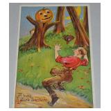 Antique A Busy Jack Lantern Ser 980 Embossed