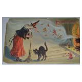 Antique Raphael Tuck Halloween Embossed Post Card