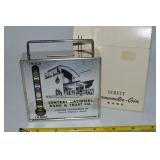Vtg Gerett Thermometer Coin Bank Silver Central