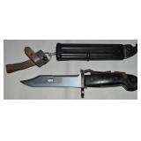 East German AK-47 AKM Bayonet w/ Scabbard