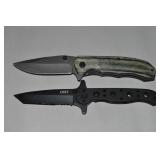 (2) Modern Knives w/ CRKT M16-10KSF Carbon