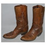 Vintage Justin Leather Cowboy Boots Sz Unk (7.5-8)