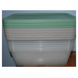 (7) Target Brand 6qt Storage Boxes & Lids (Shoebox
