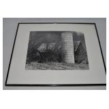 Ray Andrews Signed Old Barn And Silo Framed Orig
