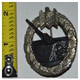 WWII German Kriegsmarine Coastal Artillery Badge