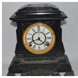 Antique Ansonia Clock Co Black Cast Iron/Steel