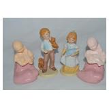 (4) Vintage Avon Pcs w/ Best Friends Pair