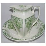 Antique J&G Meakin Gloriana 17" Basin & Pitcher