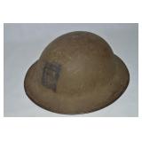 WWI British Army Brodie Helmet w/ Liner & Division