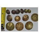 (12) British General Svc Corps Buttons +1 Canada