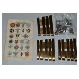 Misc Military Insignia + Nazi German ID Pamphlet