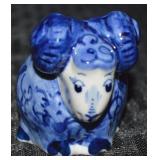 Vtg Gzhel Russia Blue & White Porcelain Ram 2.25t