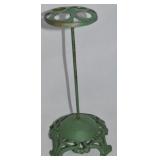 Antique Green Painted Metal Hat Stand 10.75" tall