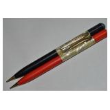 (2) Vtg Sheaffers Pearl & Black/Red Mechanical