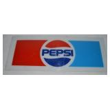 Vintage Pepsi Cola Fiberglass 21.75 x 8 3/8 Advert