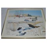 John Hale Signed Pepsi Cola Delivery Truck Framed