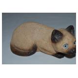Vtg Sandicast Siamese Cat Figure 7" Wide