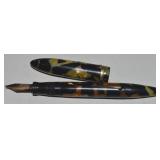 Vtg Sheaffers USA 5-30 Nib Black Pearl Fountain