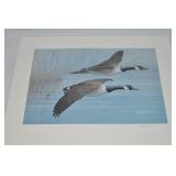 J Heidersbach Signed LE 246/500 Canadian Geese