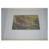 Paul F Bridgford Signed LE 267/400 1986 Iowa Trout