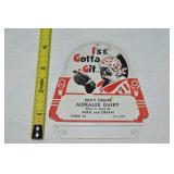 Moralee Dairy Advertising Metal Black Americana